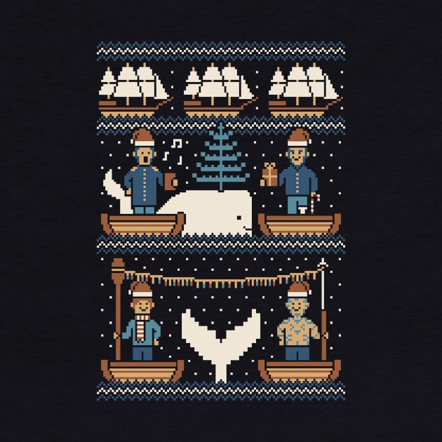 White Whale Christmas by HandsOffMyDinosaur